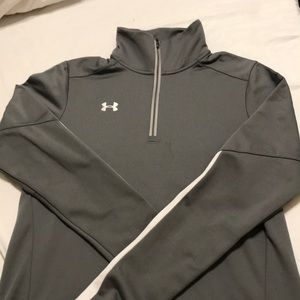 Under Armour grey half zip